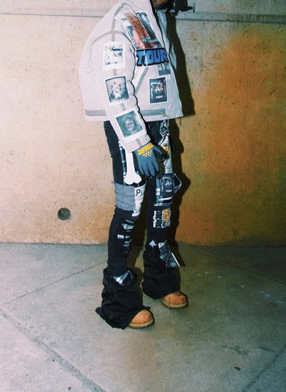 [ UNISEX ] TOUR BLACK VINTAGE DENIM TOURIST