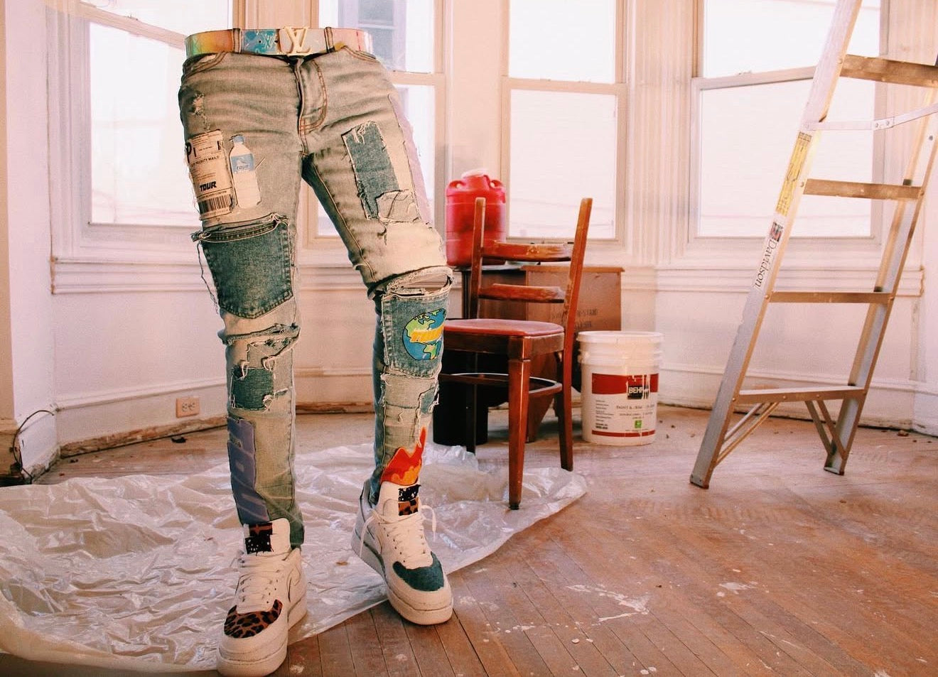 PRESSURE PATCHWORK DENIM