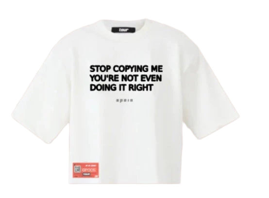 Stop Copying Me 3D Boxy Tee THE TOUR STORE