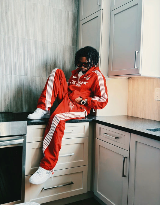 Tour Sport Red Tracksuit [ REFLECTIVE ]