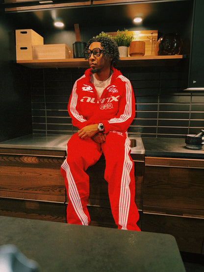 Tour Sport Red Tracksuit [ REFLECTIVE ]
